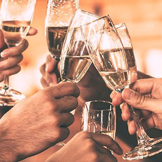 Inszone Insurance Special Event Page Banner - Group of People Toasting Using Wine Glasses